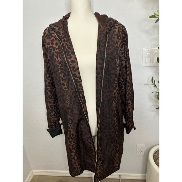 Leopard Print Rain Coat by Dennis Basso - Picture 2 of 10